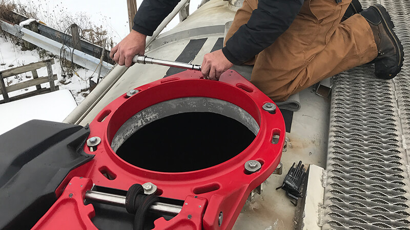 Mounting Autohatch™ to a tanker trailer