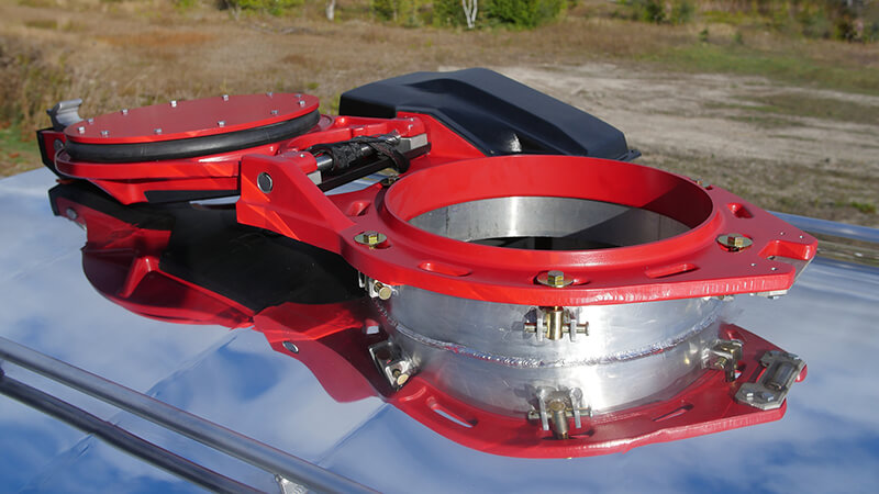 hatch open on top of a truck 